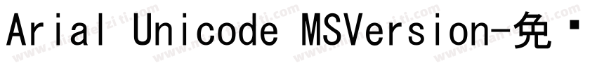 Arial Unicode MSVersion字体转换